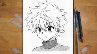 How to Draw Killua Zoldyck | Step by Step Easy | Beginners Drawing