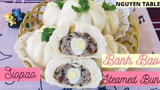 BÁNH BAO- SUPER SOFT & FLUFFY STEAMED PORK BUNS RECIPE BY NGUYEN TABLE