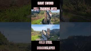 Giant Sword Pell Training Day 1.1 #berserk #giantsword #dragonslayer