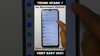 Tecno Spark 7 Mein Developer Option Kaise on Kare 2025 | How to on Developer Option in Tecno Spark 7