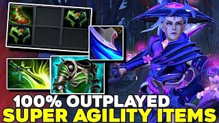 SUPER AGILITY Items Anti Mage Farming Hero 100% Outplayed Enemies - Dota 2