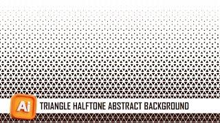 Triangle Halftone Abstract Background in Adobe Illustrator | Triangle Halftone | Adobe Illustrator