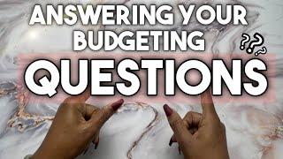 ANSWERING YOUR BUDGETING QUESTIONS! HOW TO BUDGET & SAVE FOR BEGINNERS! BUDGETING FOR BEGINNERS 2022