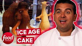 Buddy Makes A MOVING ICE AGE CAKE | Cake Boss