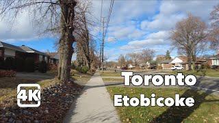 [4K] Toronto, Etobicoke - Walking on Rendforth Drive | #164