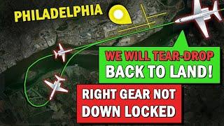 Plane Lands Opposite with Landing Gear Issues | Diverted from Teterboro!