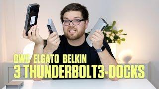 Thunderbolt 3-Docks von OWC, Elgato und Belkin im Test