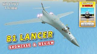 B1 LANCER Bomber Showcase & Review in Military Tycoon Roblox