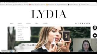 Website Presentation (beauty&fashion blog)