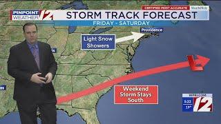 WPRI 12 Weather Forecast for 1/9/24:  Frigid and windy again today; snow flurries possible