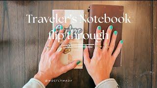 Travel journaling with Traveler’s Notebook.. everything I packed and a final flip through