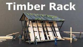 Vertical Timber Rack - Model Scratch Building