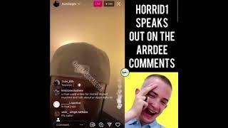 Horrid1 (CGM) Responds to dissing Arrdee