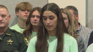 Madison Schemitz speaks after attacker sentenced to life; heroes who saved her honored with medal