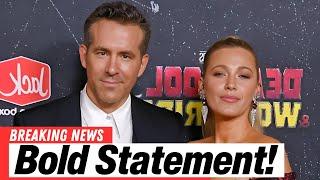 Ryan Reynolds speaks out amid Blake Lively’s legal battle with Justin Baldoni