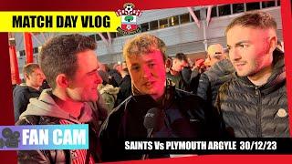 Southampton 2 Plymouth Argyle 1 - Match Day Fan Cam and Vlog