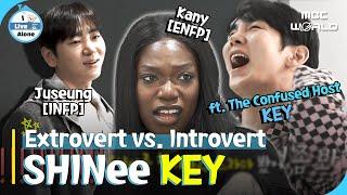 [SUB] ENFP Kani  vs. INFP Juseung  (Fake Extrovert Mode) ft. The Shocked Host #KEY #ILiveAlone