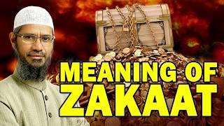 Meaning of Zakaat – Dr Zakir Naik