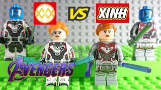 Lego Black Widow and Nebula Avengers Endgame Comparison Fake WM vs XINH