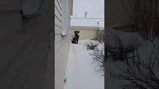 Удар по снегу- мотоблок с ВОМ+снегоуборочная приставка