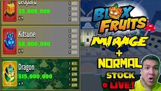 [LIVE] BLOX FRUITS MIRAGE + NORMAL STOCK!