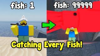 Catching Every Fish And Unlocked Secret Rod In Fisch Roblox!