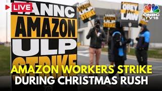 LIVE: Amazon Workers Strike at Seven US Facilities During Holiday Rush | New York | USA LIVE | N18G