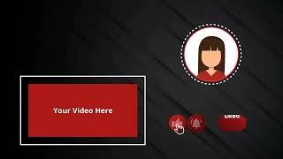 Outro template | end card template | how to add end screen on youtube video | end screen