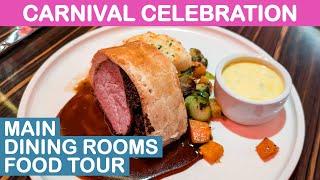 Carnival Celebration: Main Dining Rooms Food Tour