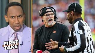 FIRST TAKE | Jayden Daniels got robbed - Stephen A. rips refs in Commanders 28-27 loss to Steelers