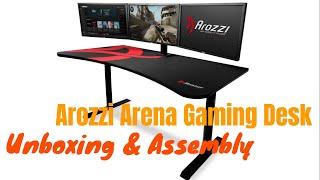 Arozzi Arena Gaming Desk - Unboxing & Assembly