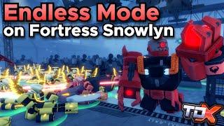 TDX Endless Mode on Fortress Snowlyn (Duo) - Tower Defense X Roblox