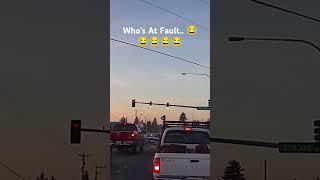 PNW Driver's: Who's At Fault Transit Bus Or Toyota Camry Or Dodge Ram? #dashcam #pnw #lol #shorts