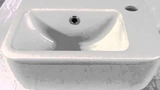 ALFI brand AB101 Small Bathroom Sink - Ceramic White