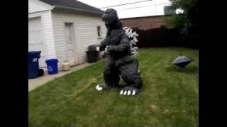 ***MY GODZILLA COSTUME*** (STAR OF GODZILLA: BATTLE ROYALE-FAN FILM)