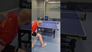 How to make the tomahawk serve like a boss️️ #pingpong #tabletennis