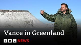 US Vice-President JD Vance addresses media in Greenland | BBC News