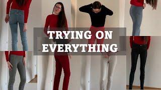 TRYING ON EVERY PIECE OF CLOTHING I OWN | Jeans, pants, shorts, leggings, gym wear