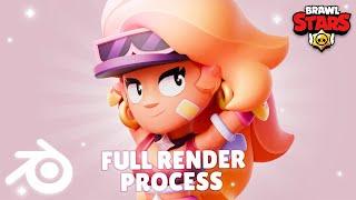 MY FULL RENDER PROCESS | Brawl Stars Blender