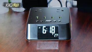 Kungfuking: Multifunctional Surge Protected Alarm Clock Charging Station | W/ 2 AC & 4 USB [REVIEW]