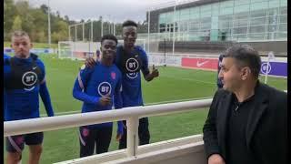 Frank Khalid visits St George Park to see England train for World Cup clash with Albania.