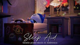 ACNH BGM - A Special Night on a Luxury Sleeper Train️Gentle piano music & Train sound 8hour Sleep