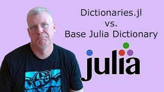 How much faster is Dictionaries.jl than Julia's Base Dict?