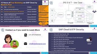 Day 2- SAP Cloud Security | SAP Cloud Identity Services | BTP Security | SAP IAS | SAP IPS | SAP IAG