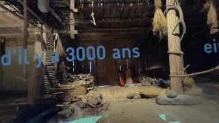 3000 năm trước, ngôi nhà của người tiền sử tại Thuỵ Sĩ. ein Haus wie vor 3000 Jahren.