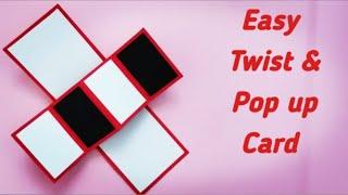 Easy twist & popup card|Greeting card|DIY|Handmade Card|Gift Card|Paper crafts|Scrapbook card