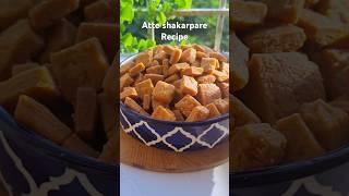 Atta Shakarpara Recipe | Shakarpara Made with Atta/Whole Wheat Flour | Aate Ke Shakarpare#short