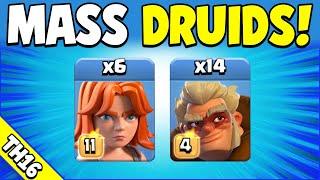 FIREBALL + MASS DRUIDS = WOW!!! TH16 Attack Strategy (Clash of Clans)
