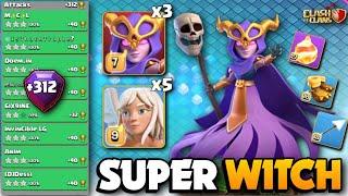 OP FIREBALL Attack  SUPER WITCH FIREBALL HEALER  TH16 Attack Strategy  Clash Of Clans