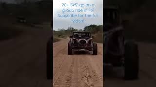 Large group of sxs' ride in Bulcher Tx. Subscribe to our channel for the full video! SxSWeRide.com